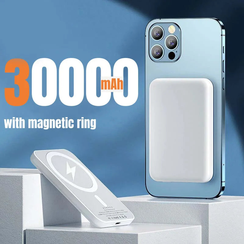 Batterie externe magnétique  50000mAh, chargeur rapide sans fil  batterie externe pour iPhone
