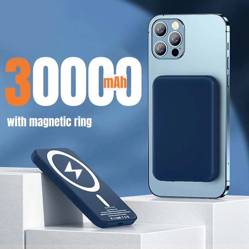 Batterie externe magnétique  50000mAh, chargeur rapide sans fil  batterie externe pour iPhone