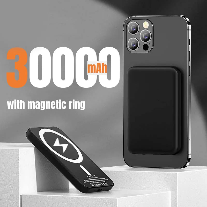 Batterie externe magnétique  50000mAh, chargeur rapide sans fil  batterie externe pour iPhone